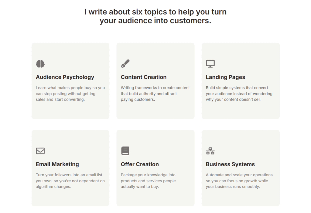 Content Topics